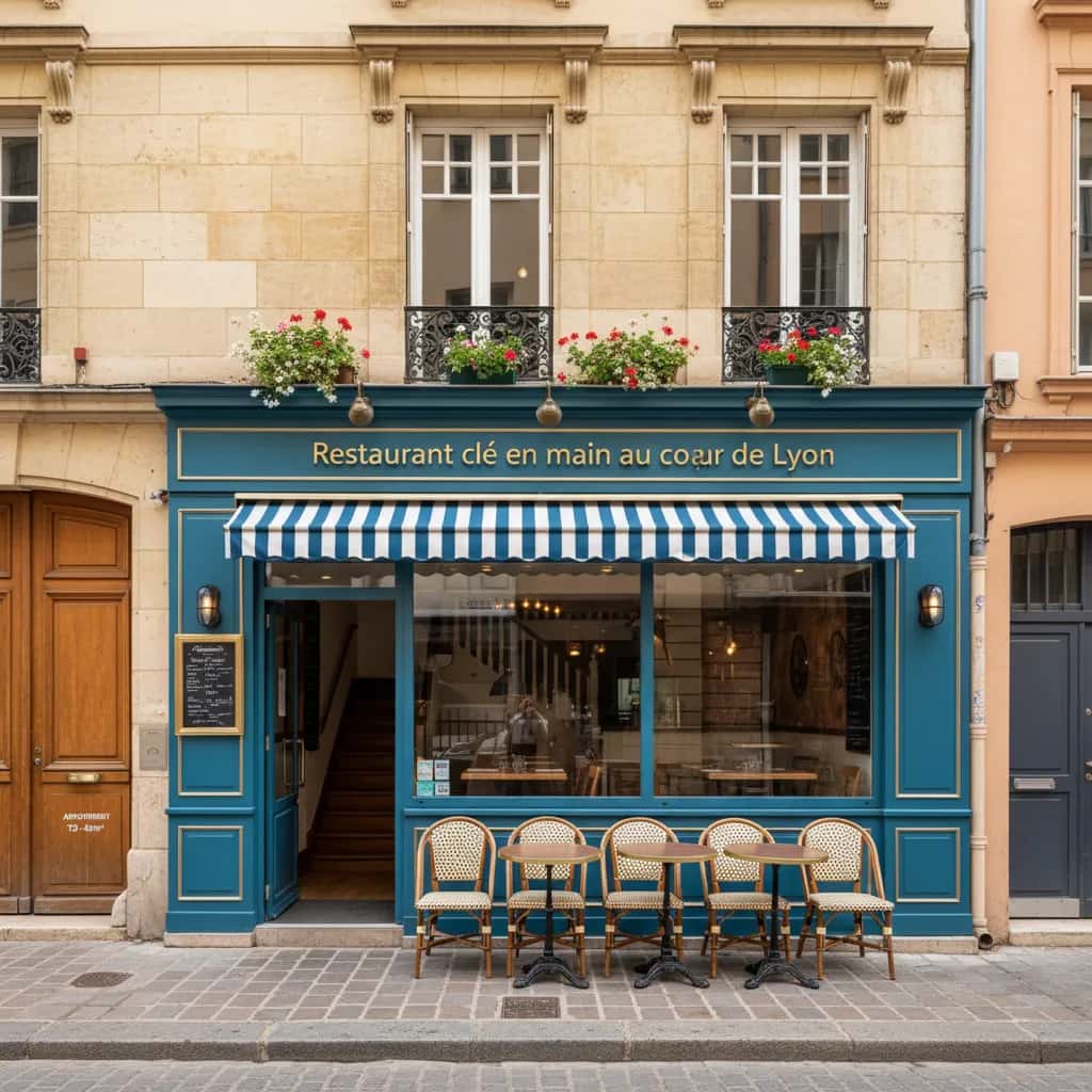 Restaurant 100m² à Lyon : terrasse - licence IV