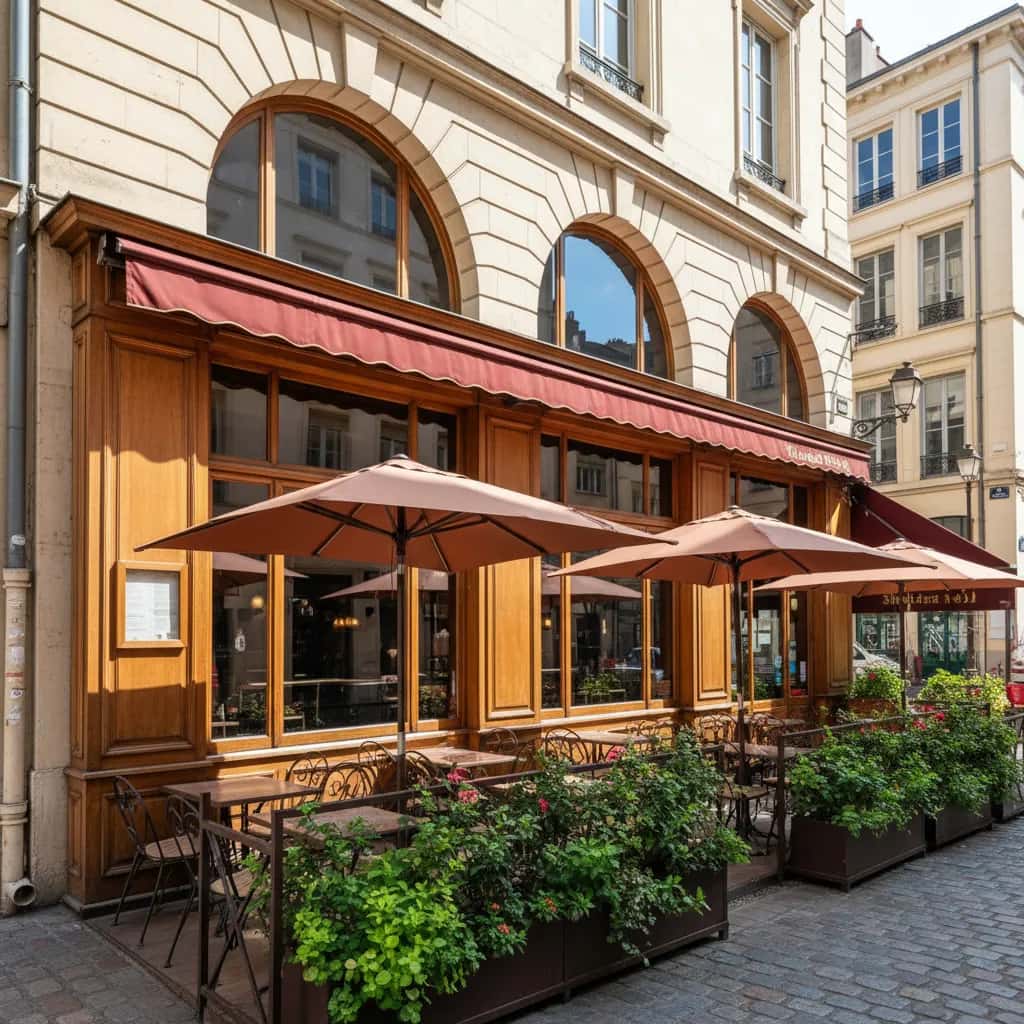 Bar-brasserie 234m² à Lyon : terrasse - licence IV