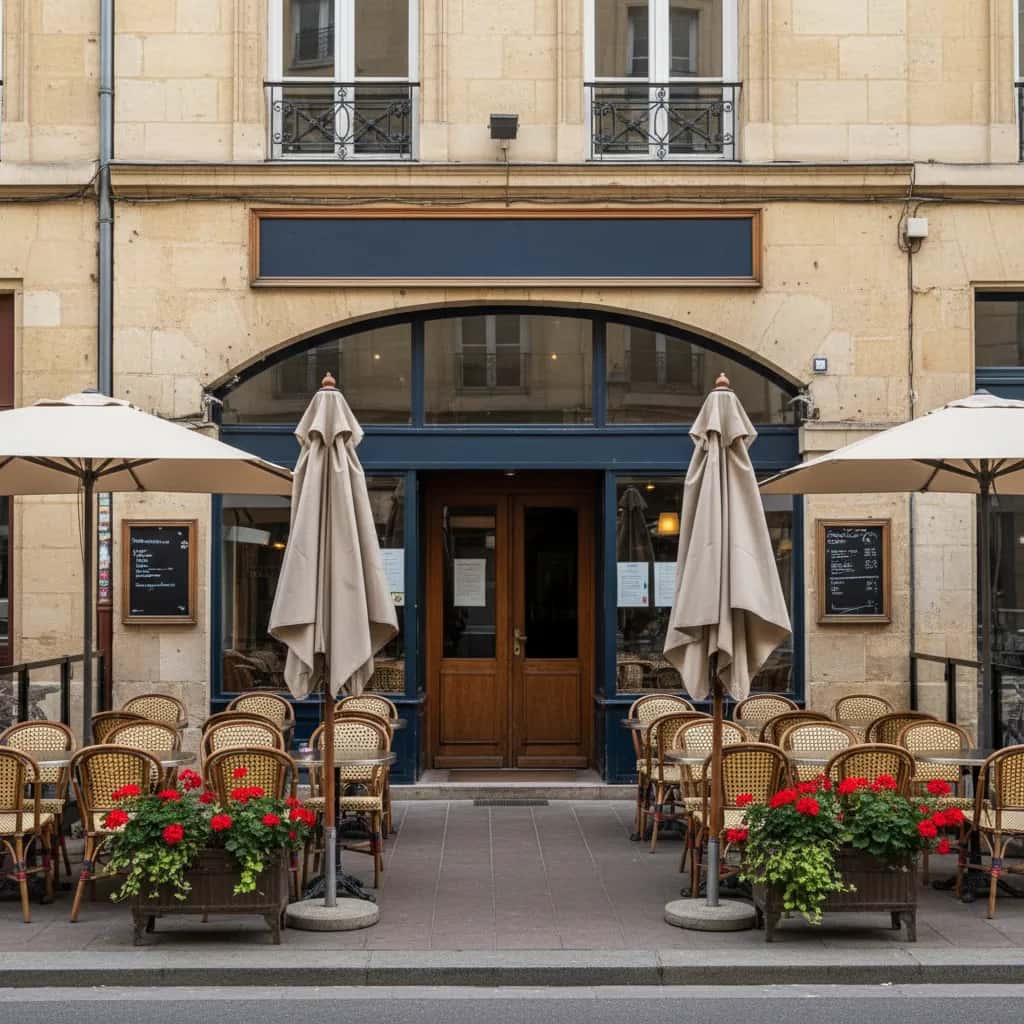 Bar-brasserie 100m² à Bordeaux : terrasse - licence IV