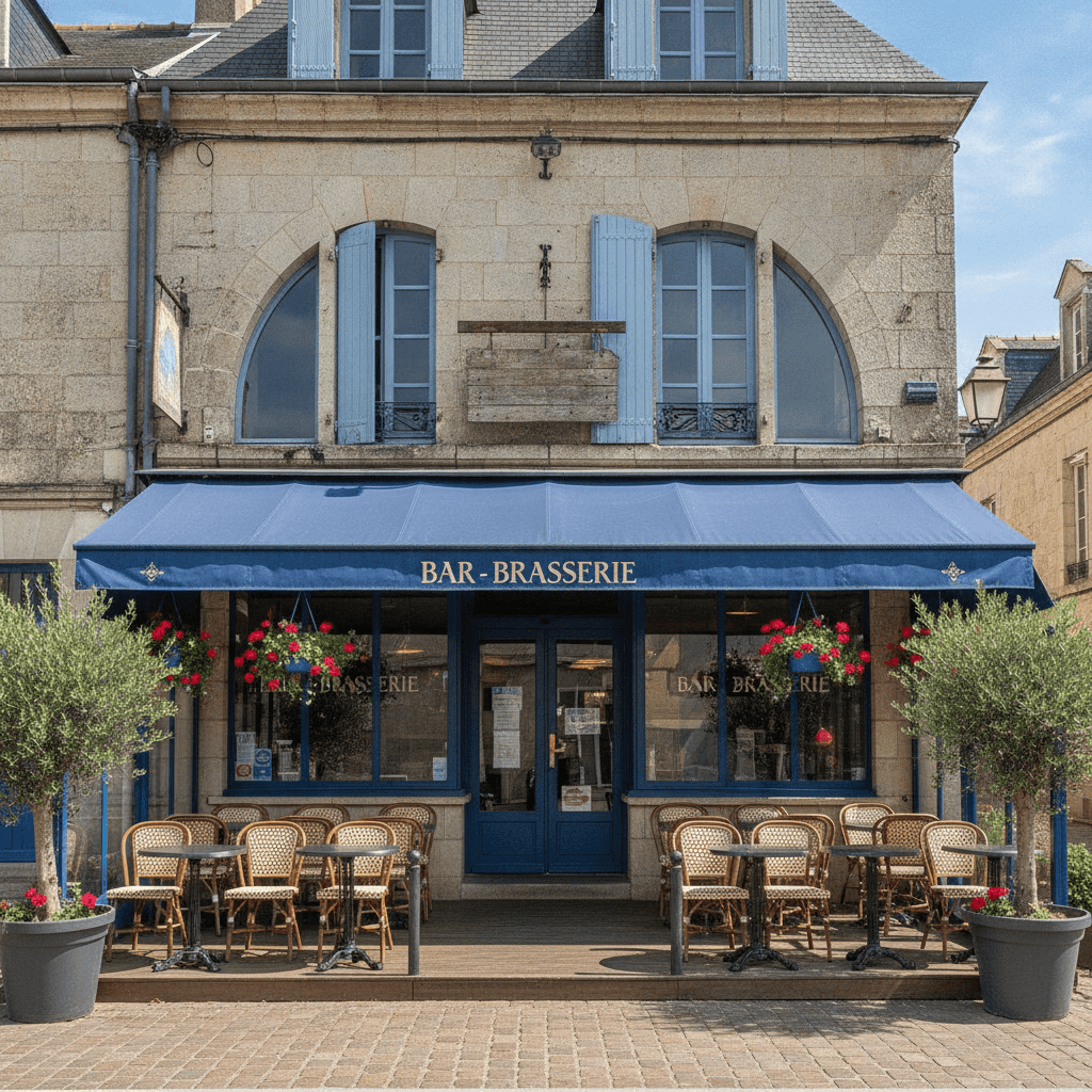 Bar-brasserie à Loiré : terrasse