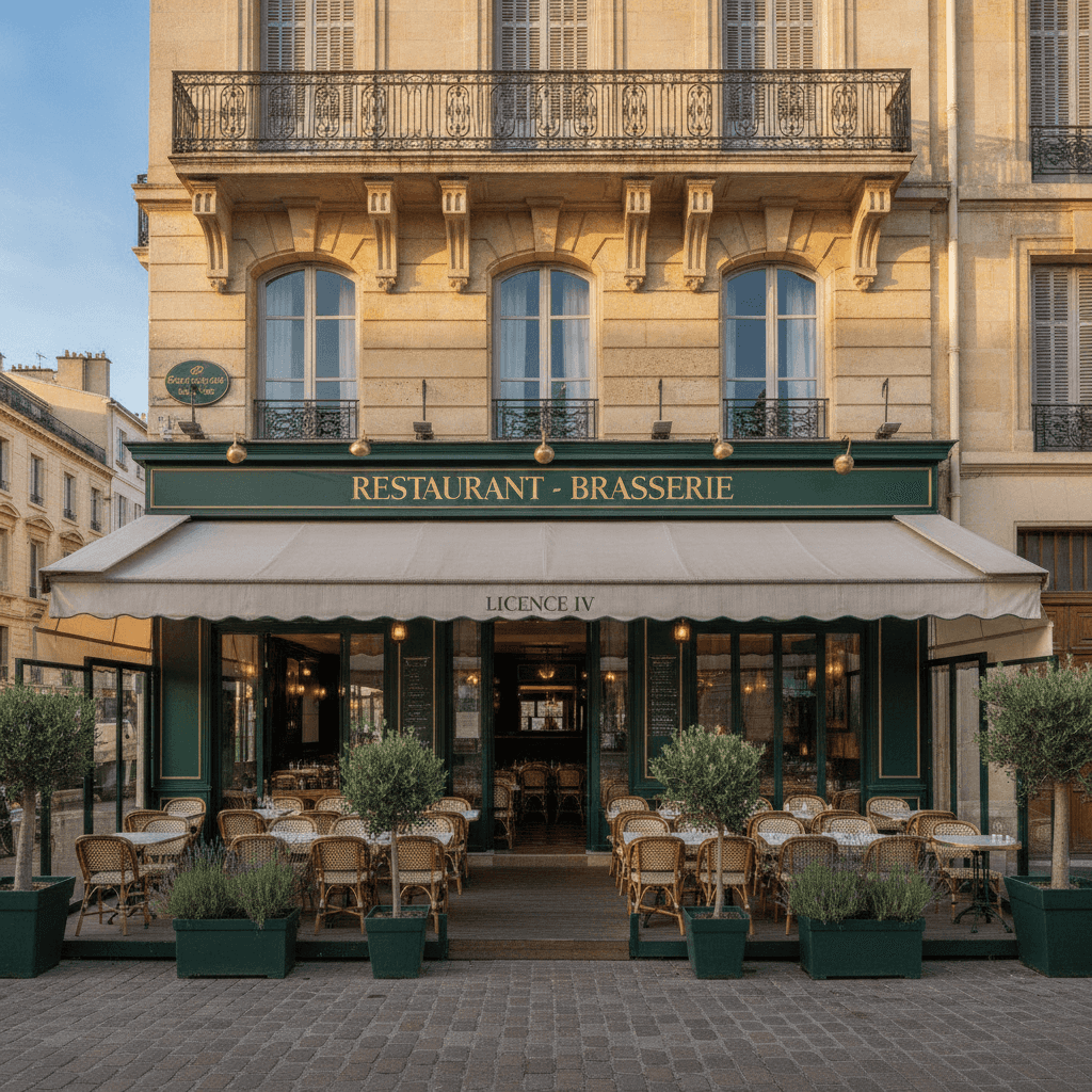 Restaurant à Marseille : terrasse - licence IV