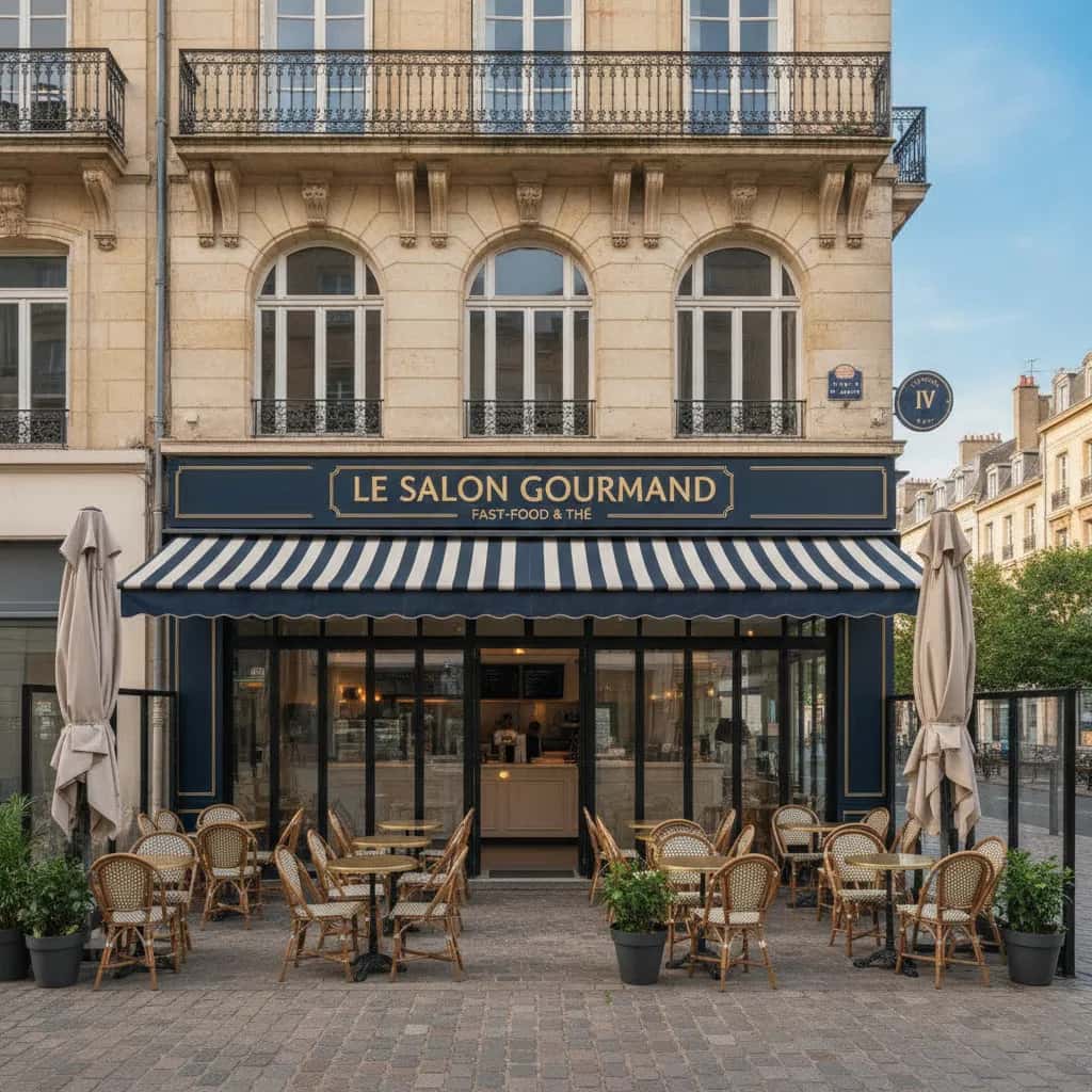 Fast-food 110m² à Nantes : terrasse - licence IV