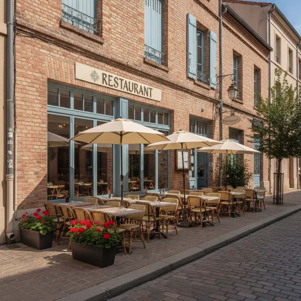 Restaurant 55m² à Toulouse : terrasse - licence IV
