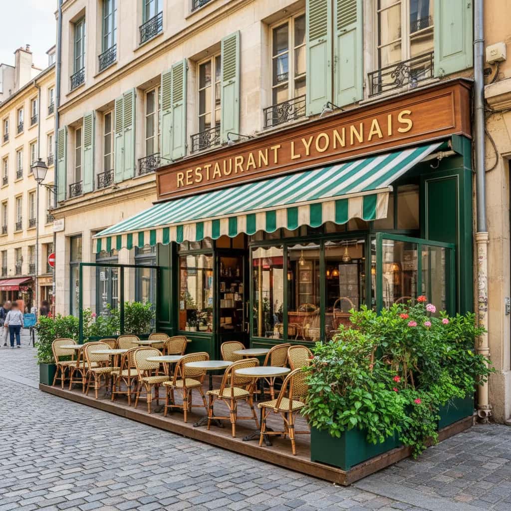 Restaurant 180m² à Lyon : terrasse - licence IV