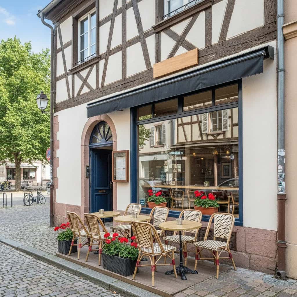 Restaurant 80m² à Strasbourg : terrasse