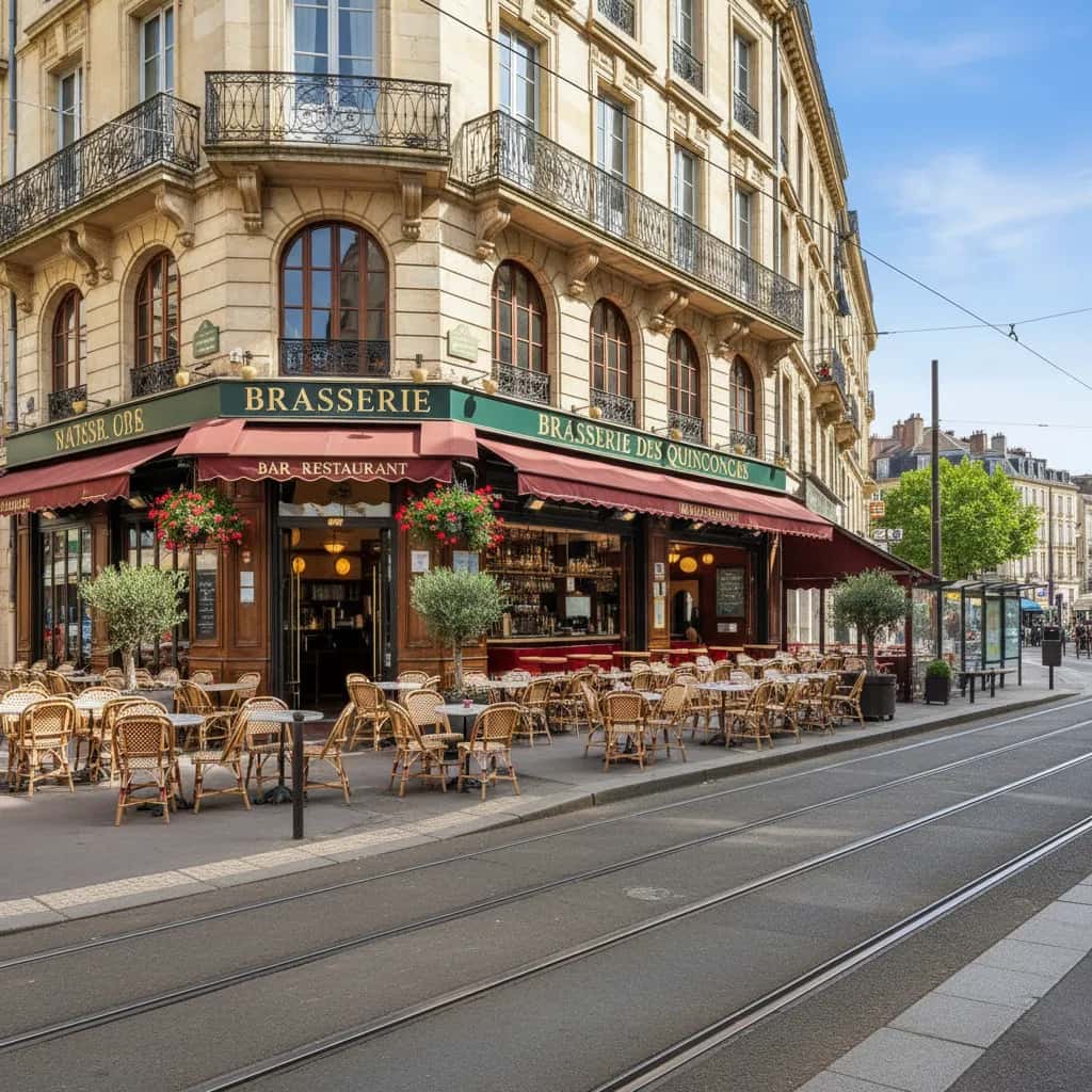 Bar-brasserie 200m² à Bordeaux : terrasse - licence IV
