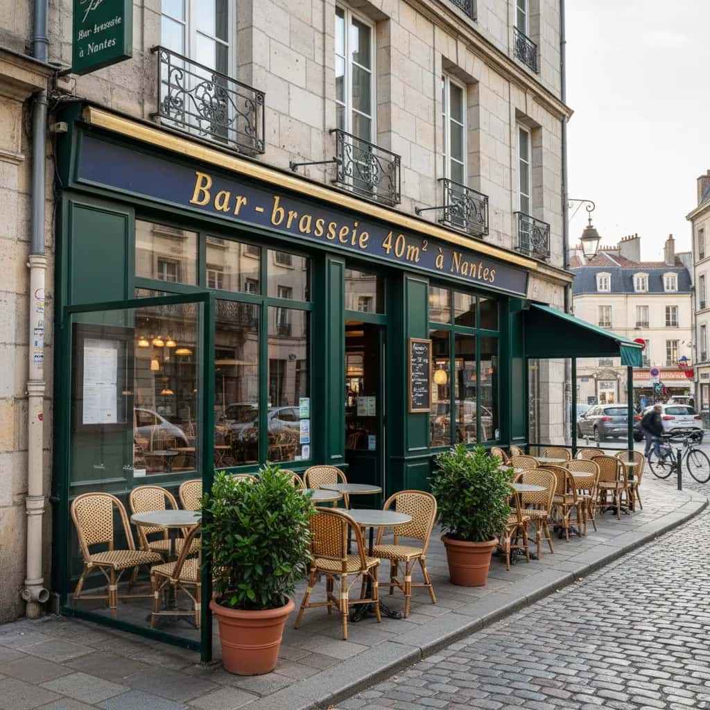 Bar-brasserie 40m² à Nantes : terrasse