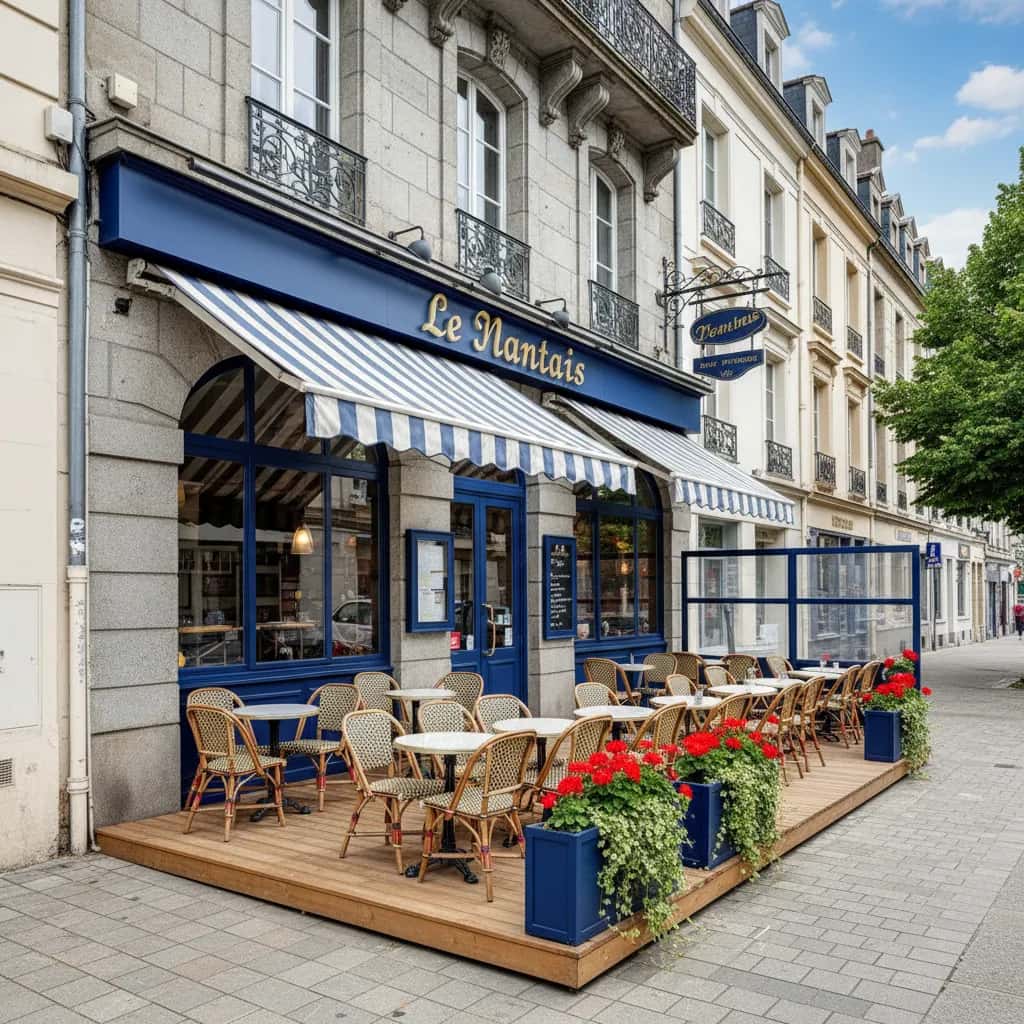 Bar-brasserie 100m² à Nantes : terrasse - licence IV
