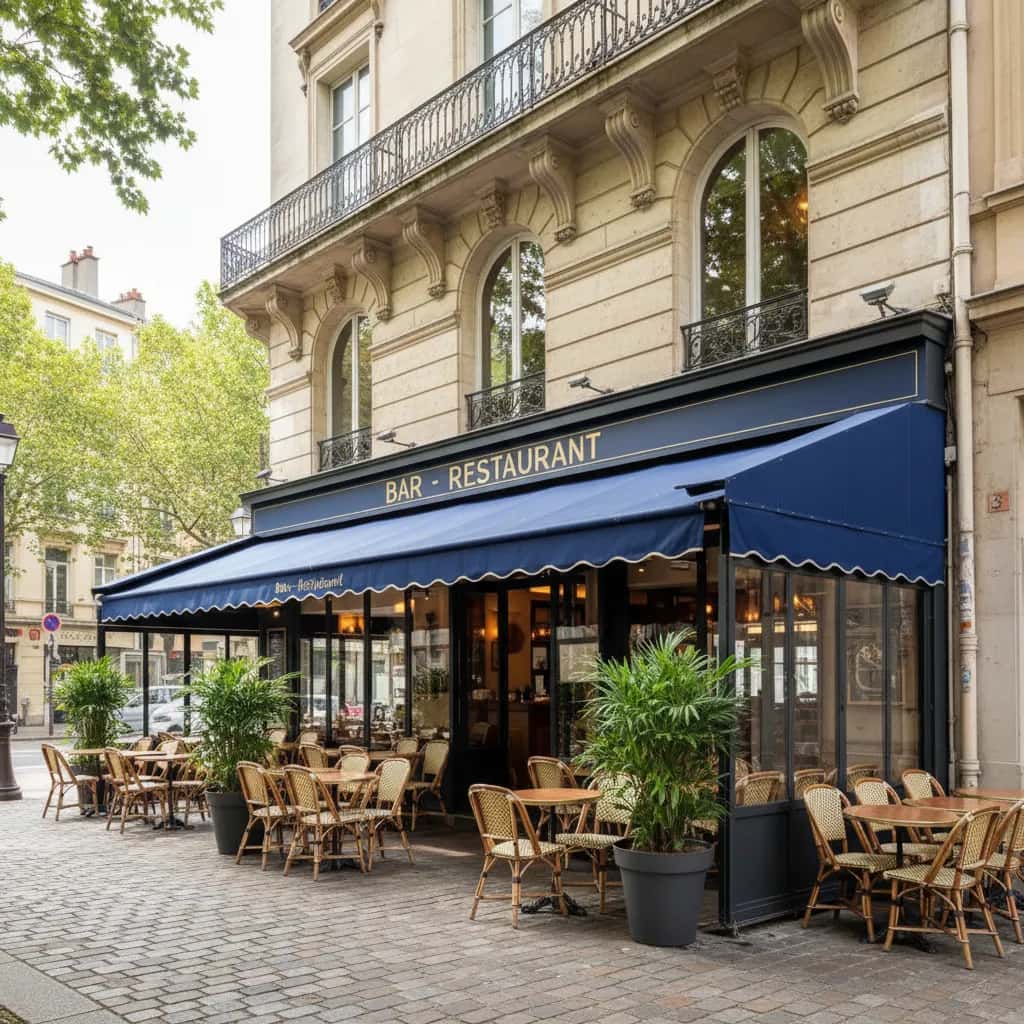 Restaurant 200m² à Lyon : terrasse - licence IV