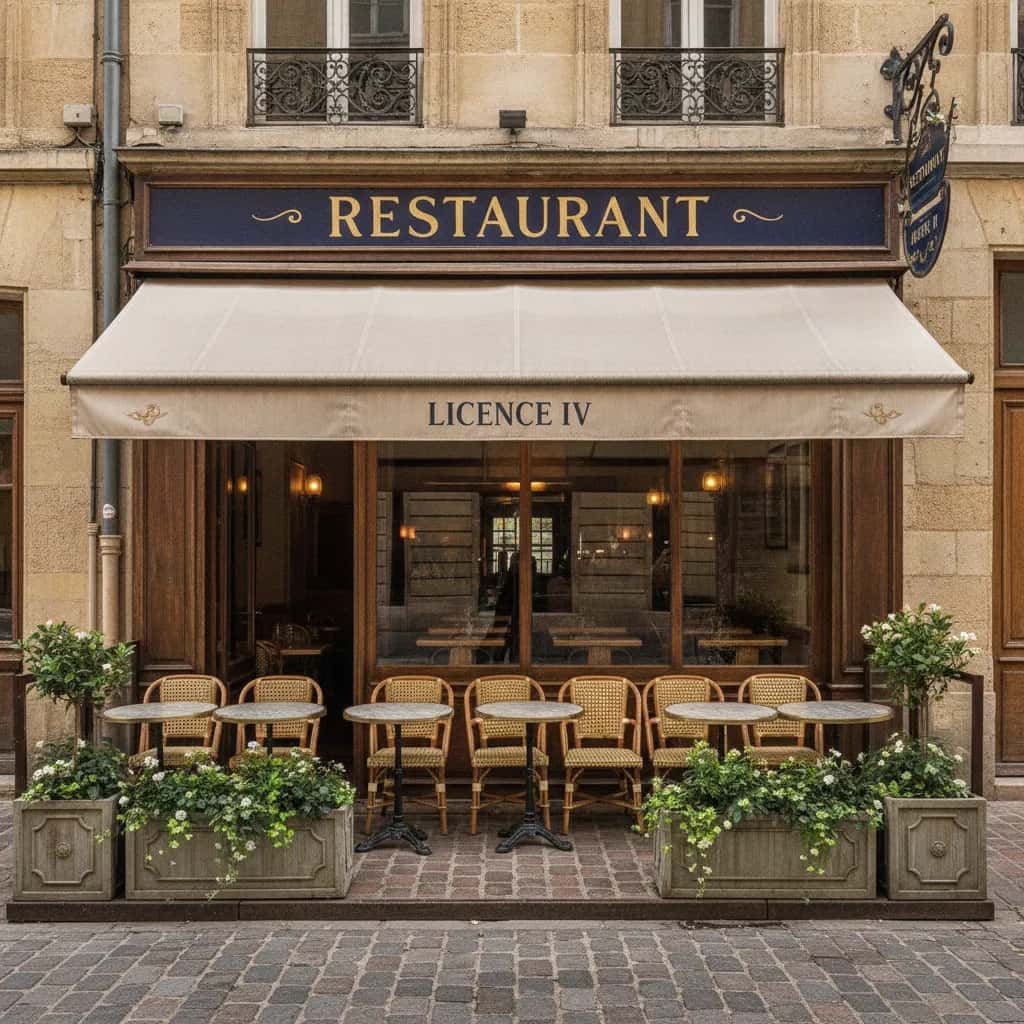 Restaurant à Bordeaux : terrasse - licence IV