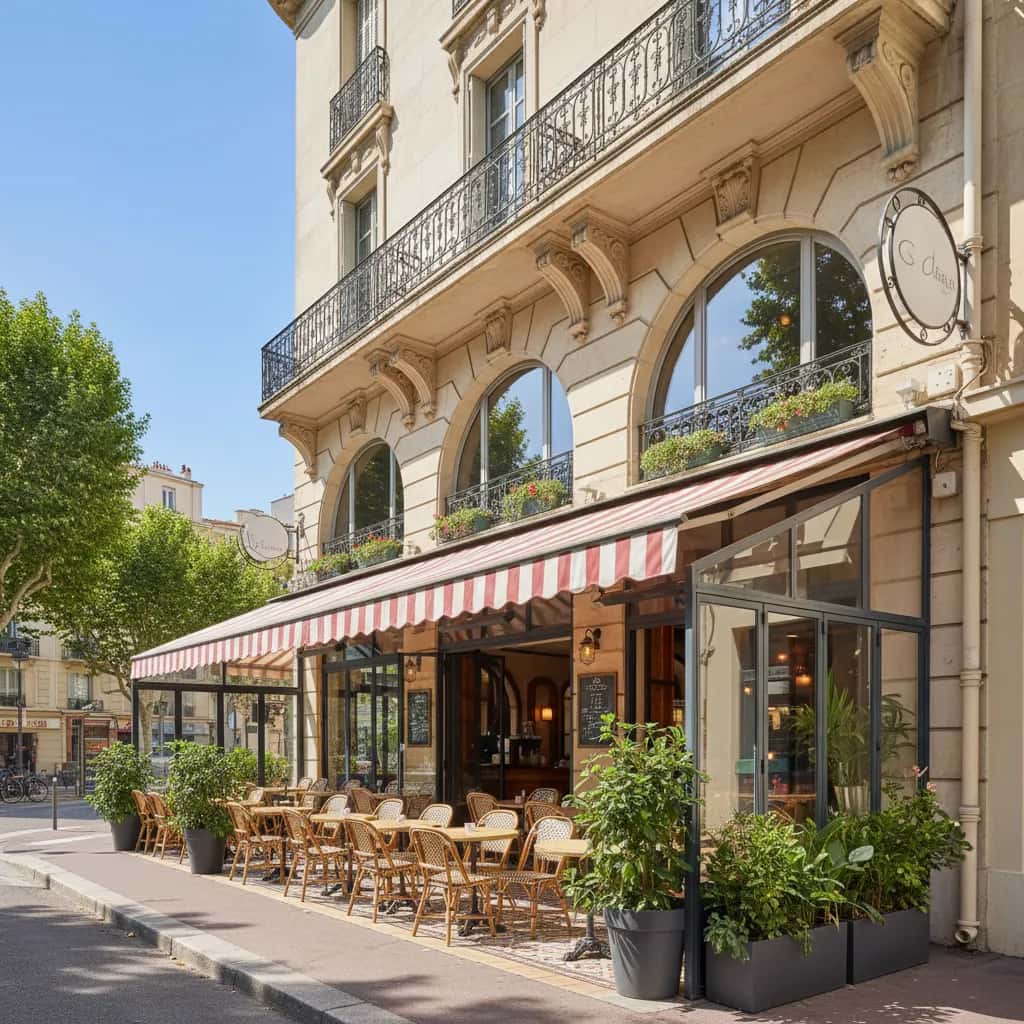 Restaurant à Nice : terrasse - licence IV