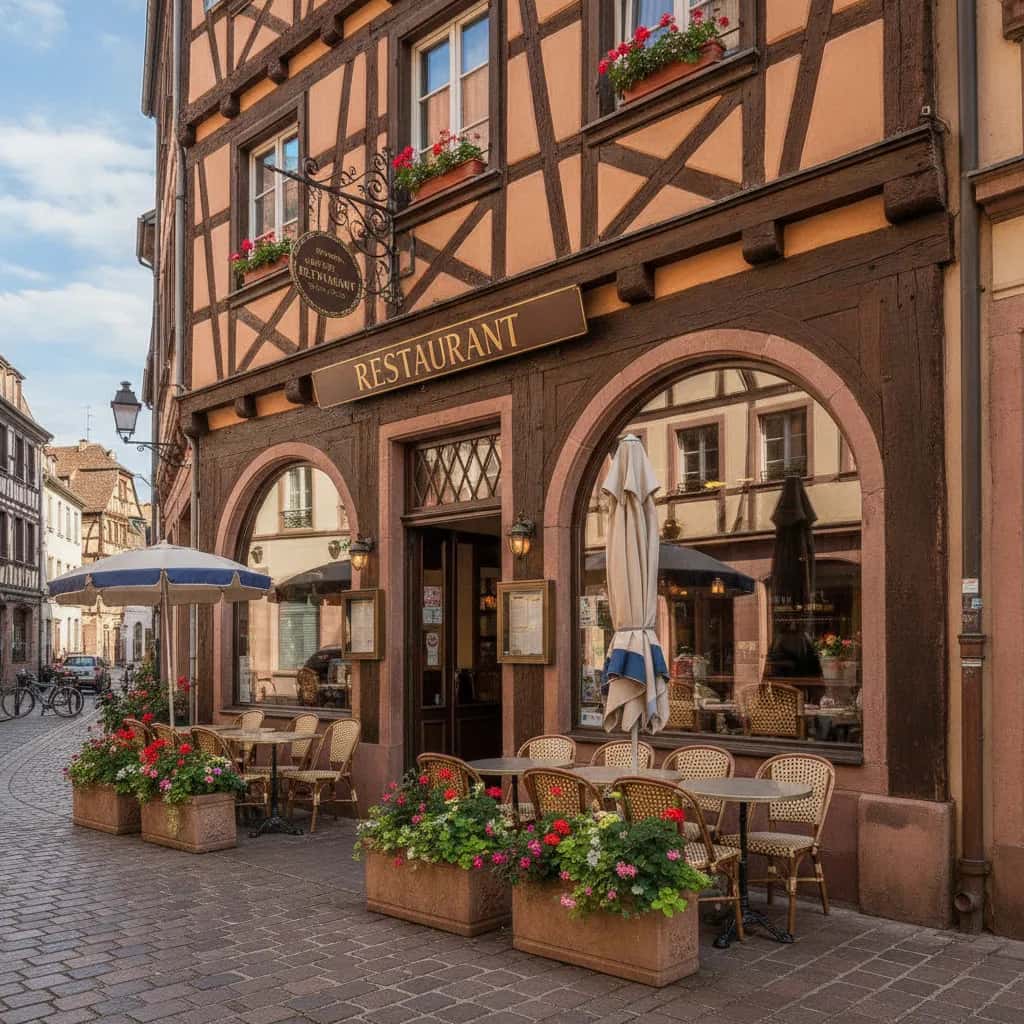 Restaurant 107m² à Strasbourg : terrasse - licence IV