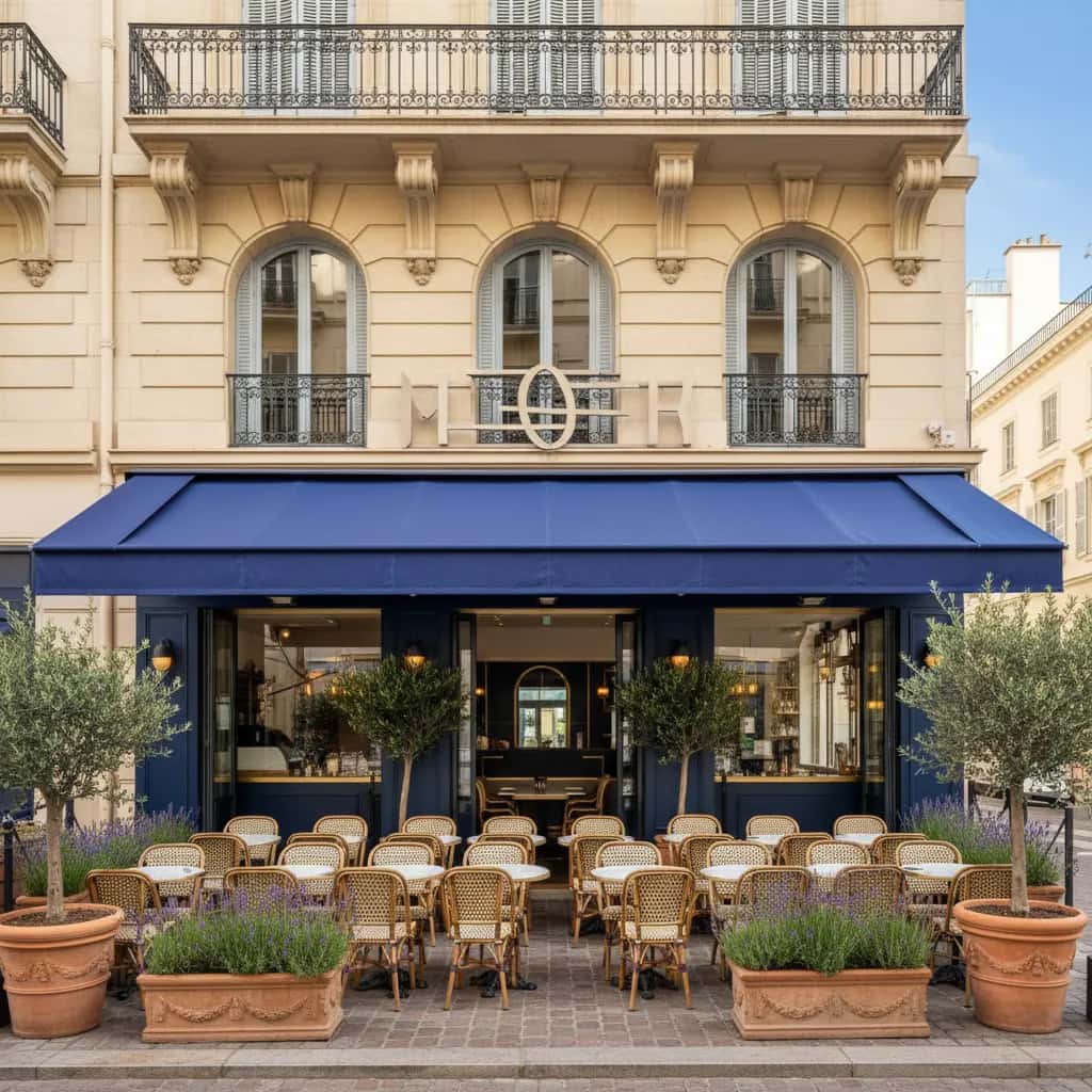 Restaurant 125m² à Nice : terrasse