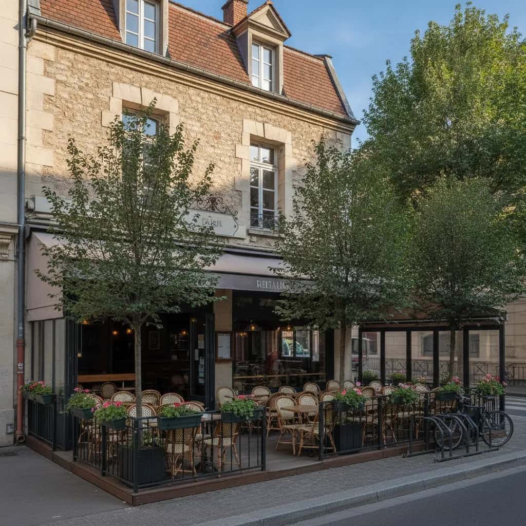 Restaurant 150m² à Lyon : terrasse - extraction