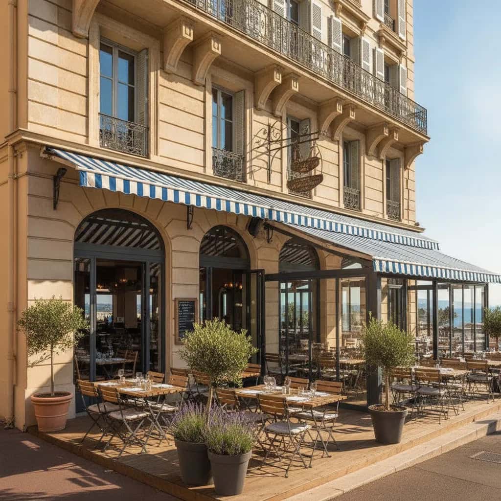 Restaurant à Nice : terrasse - licence IV