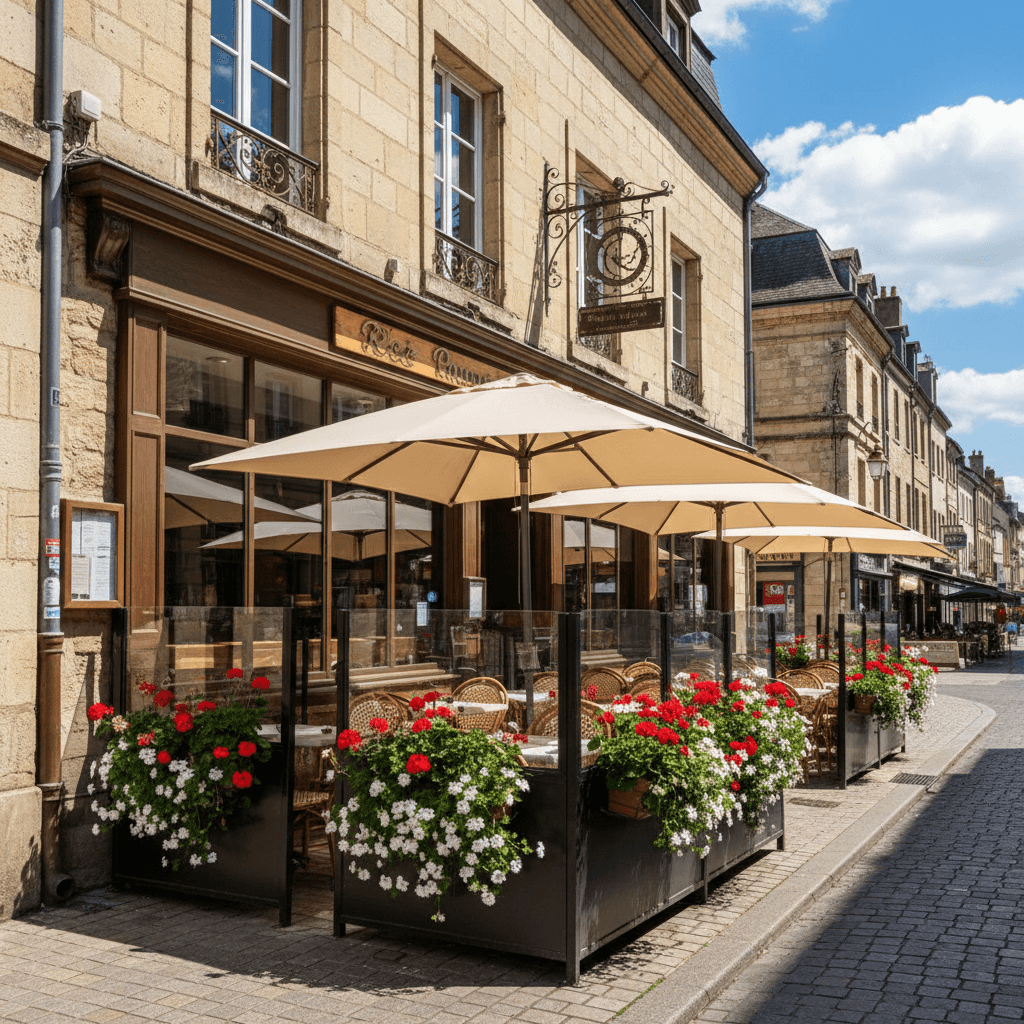 Restaurant 120m² à Dijon : terrasse - licence IV
