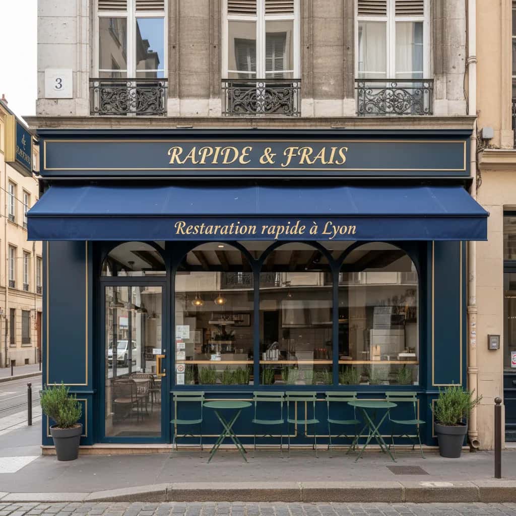 Fast-food 116m² à Lyon : terrasse - licence IV
