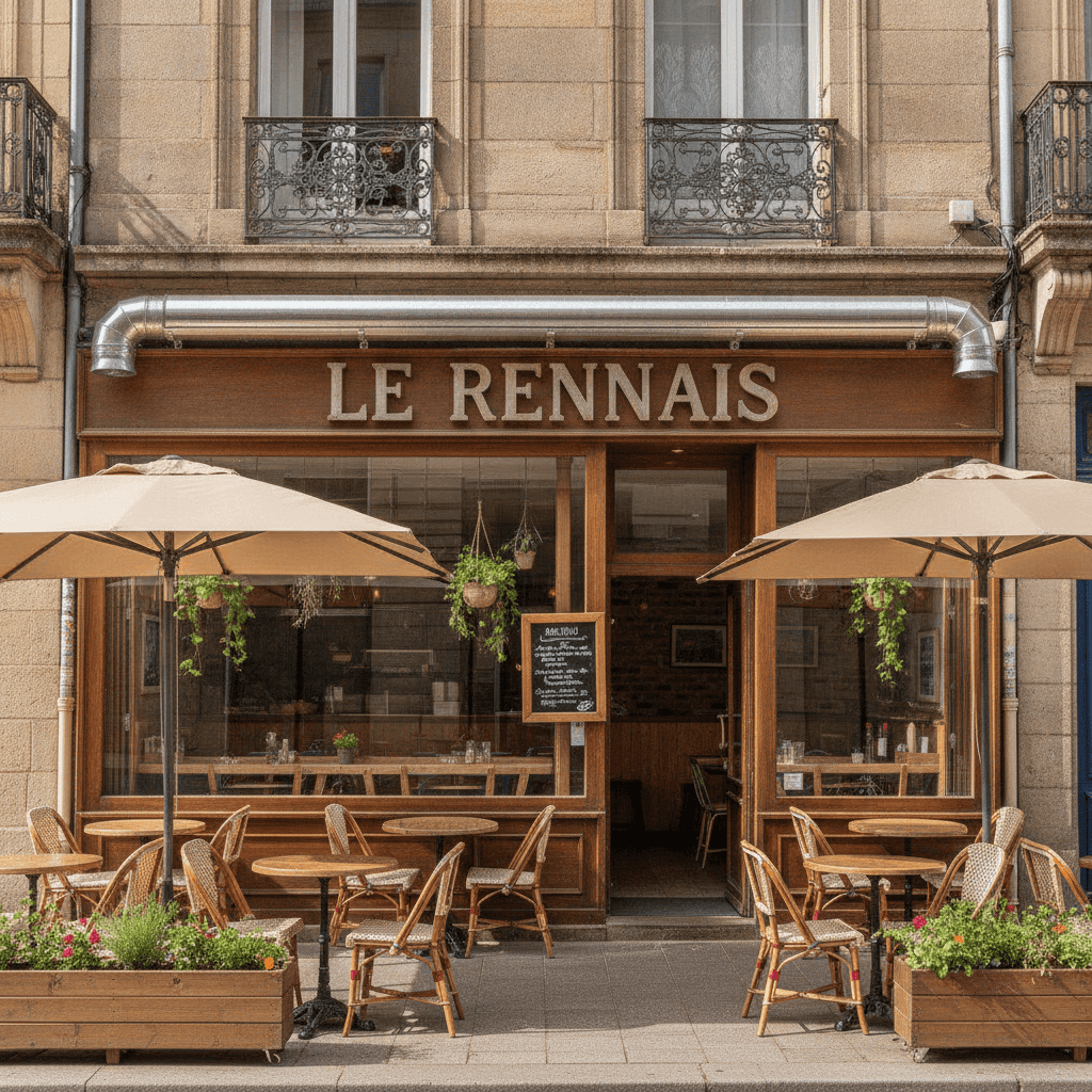 Snack à Rennes : terrasse - extraction