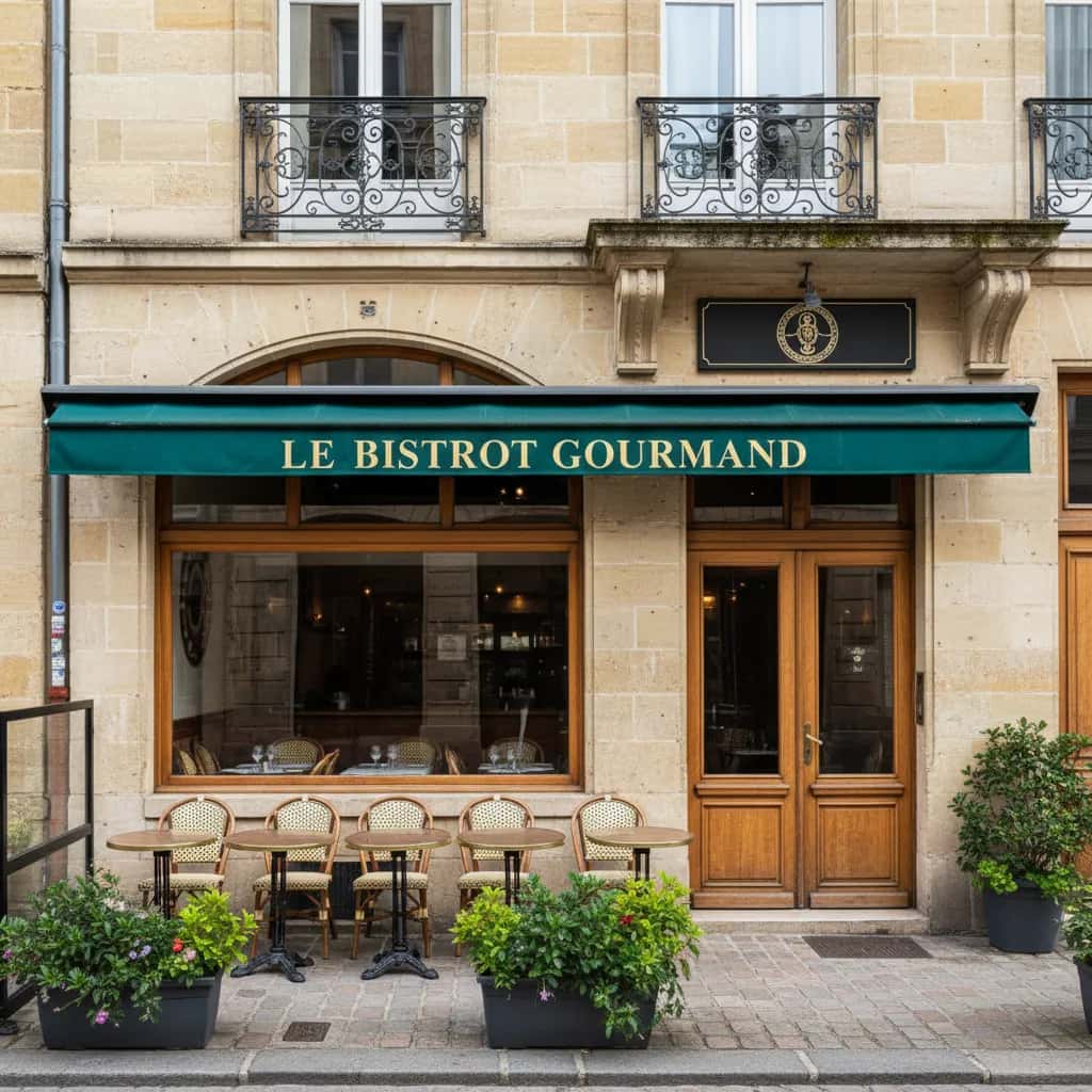 Restaurant 70m² à Bordeaux : terrasse - licence IV