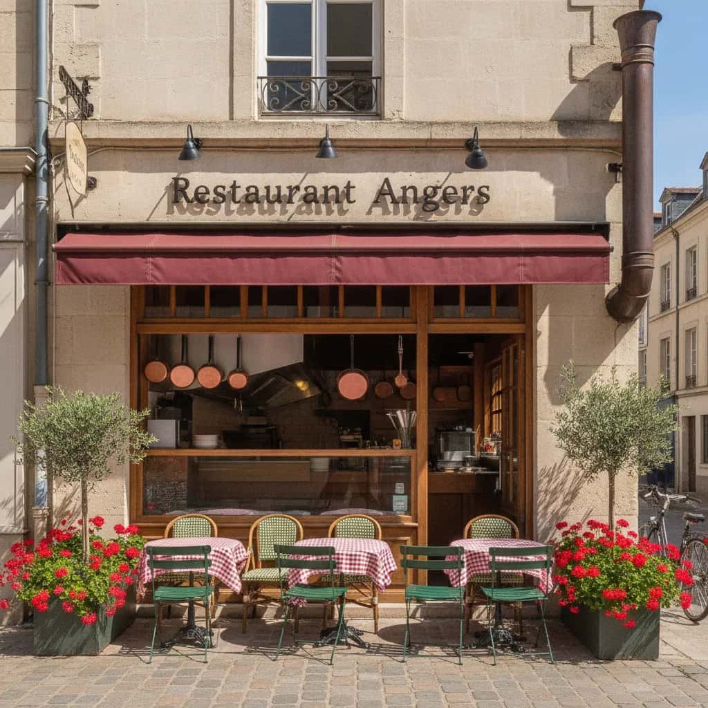Restaurant 70m² à Angers : terrasse - extraction