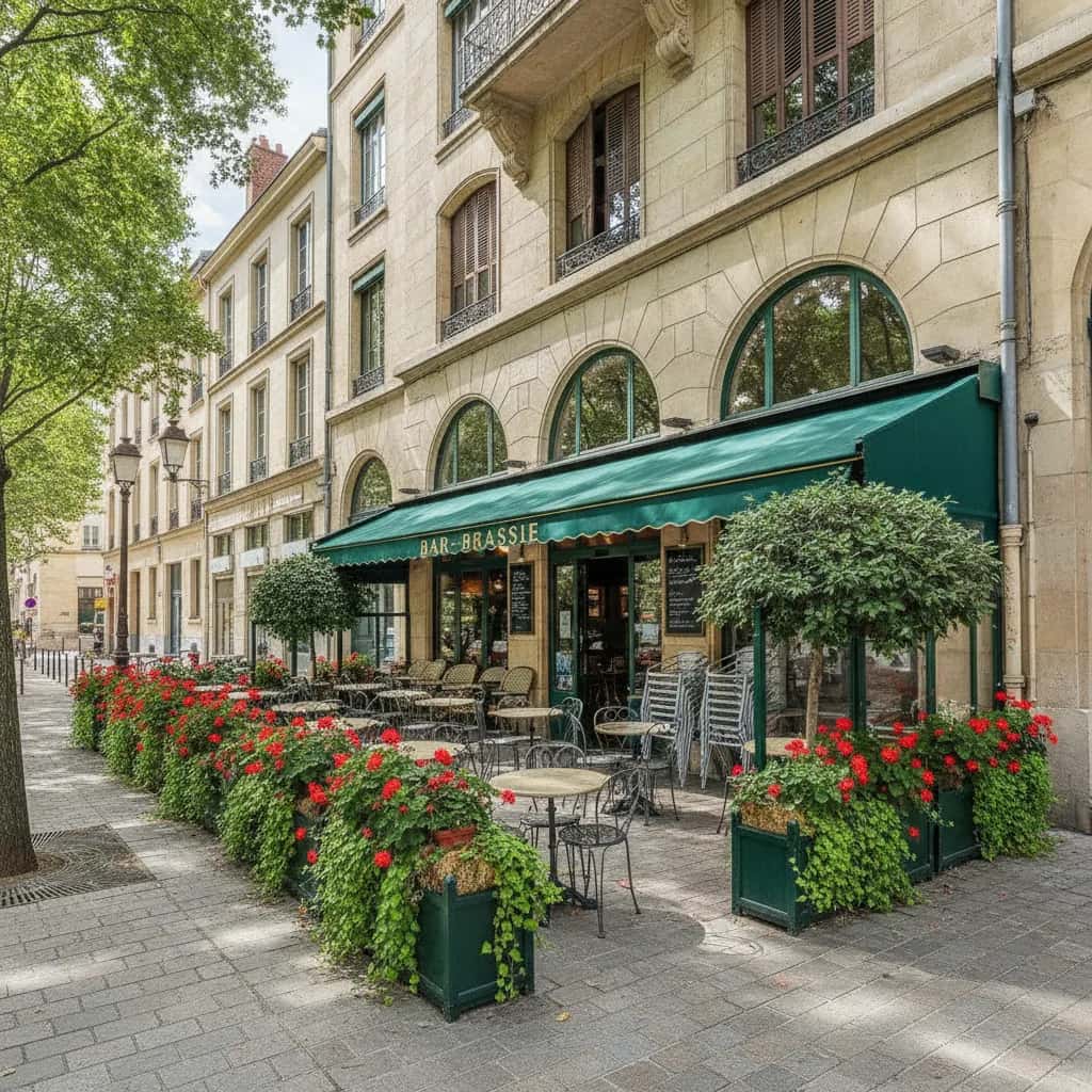 Bar-brasserie 170m² à Lyon : terrasse - licence IV