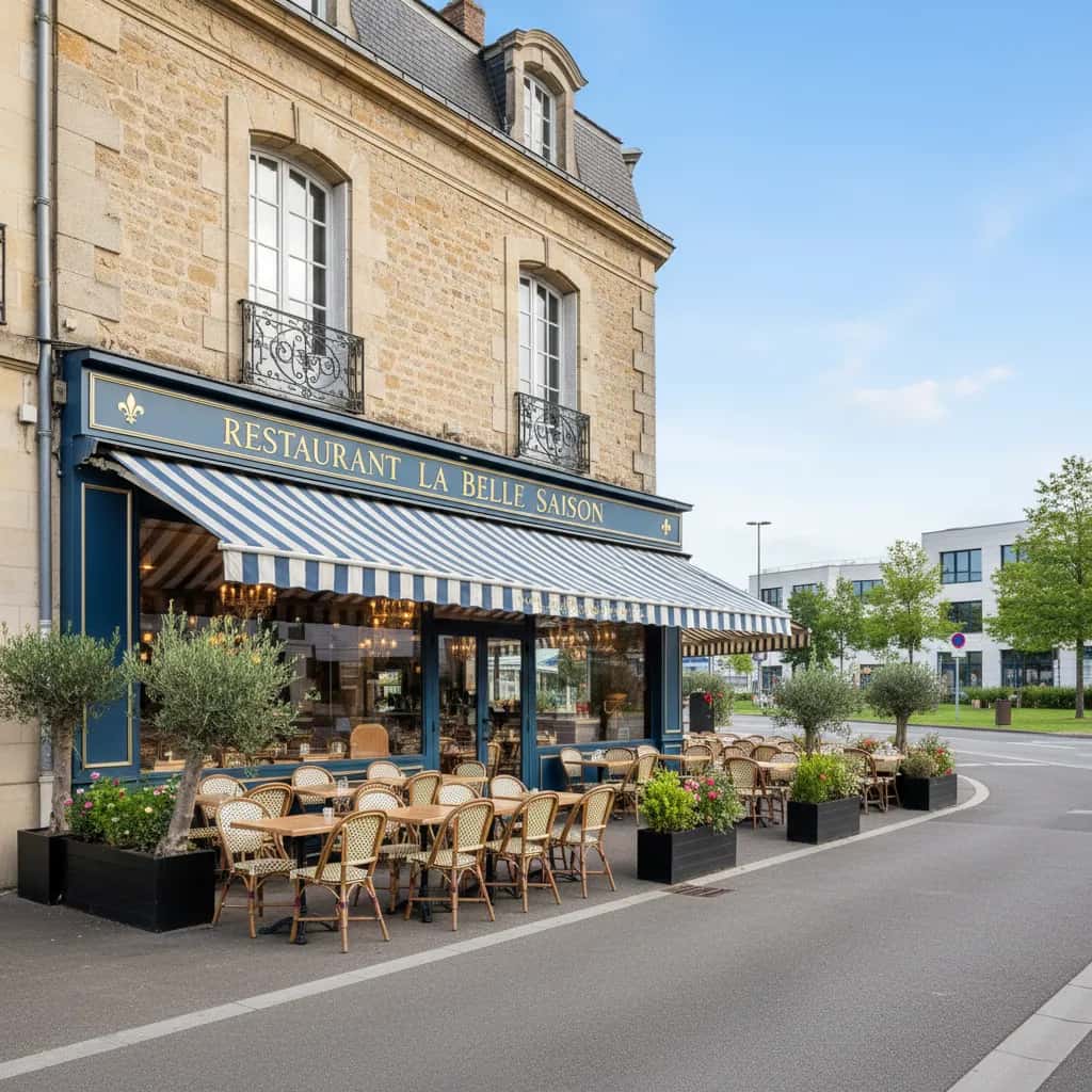 Restaurant 172m² à Nantes : terrasse