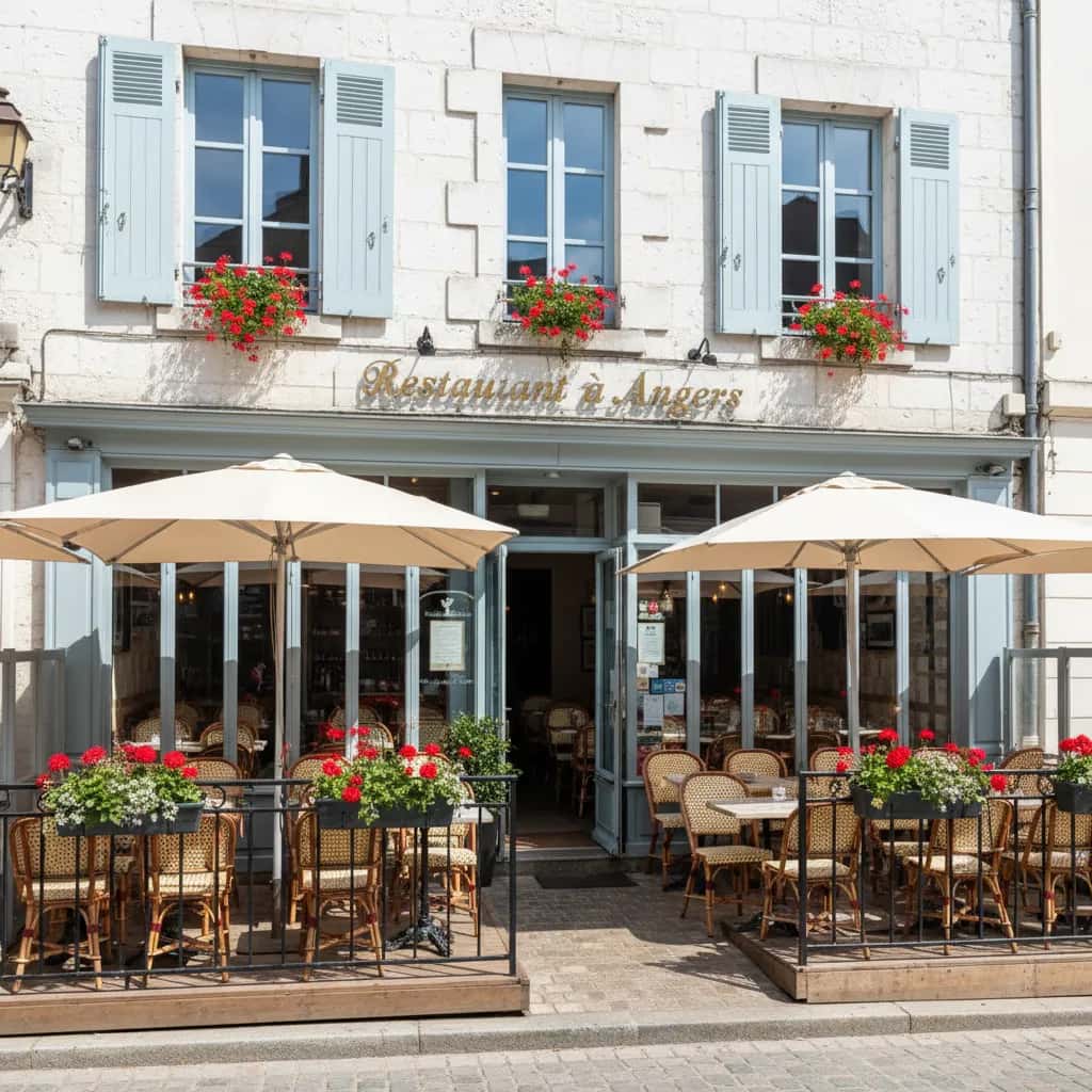 Restaurant à Angers : terrasse - extraction