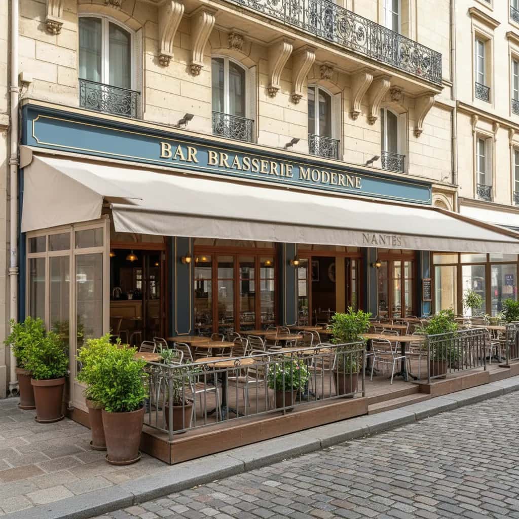 Bar-brasserie à Nantes : terrasse - licence IV
