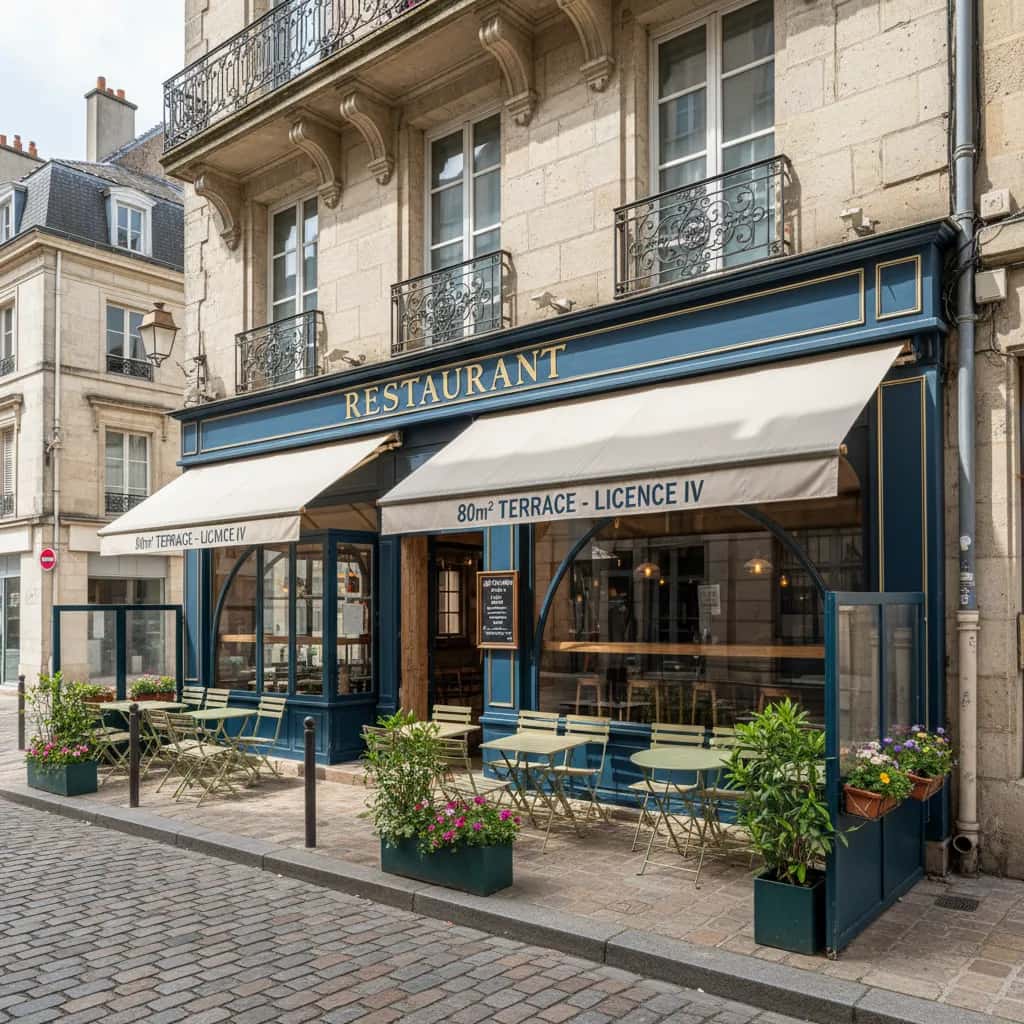 Restaurant 80m² à Nantes : terrasse - licence IV
