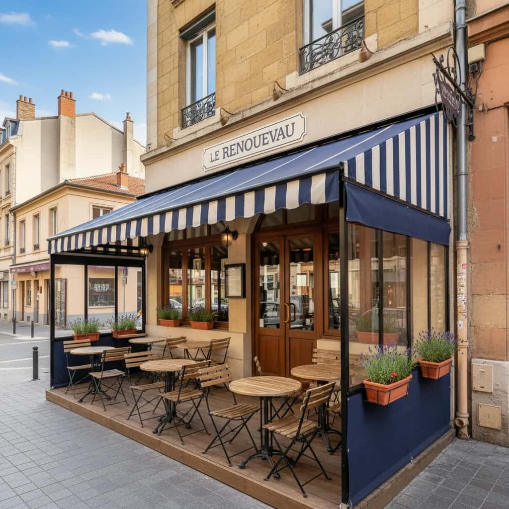 Restaurant à Lyon : terrasse - extraction