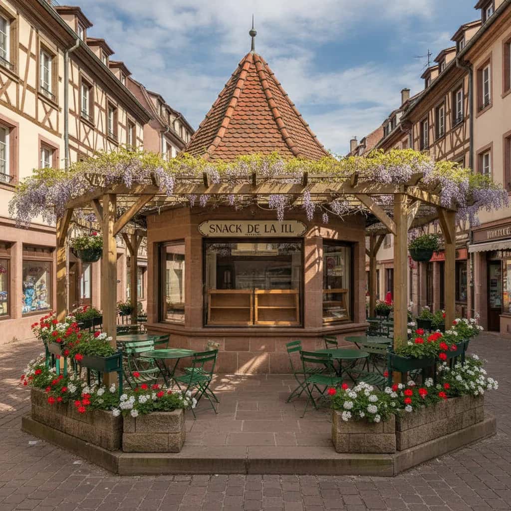 Snack à Strasbourg : terrasse