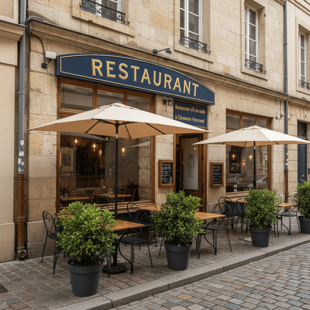 Restaurant 100m² à Clermont-Ferrand : terrasse - licence IV