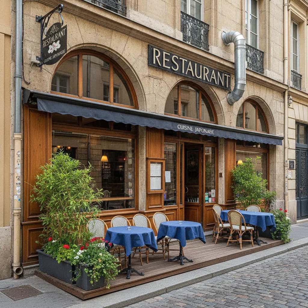 Restaurant 110m² à Lyon : terrasse - extraction