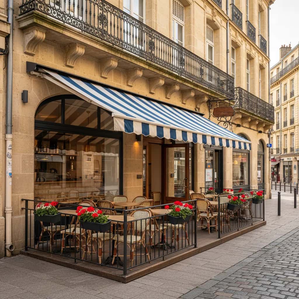 Fast-food 94m² à Bordeaux : terrasse - licence IV