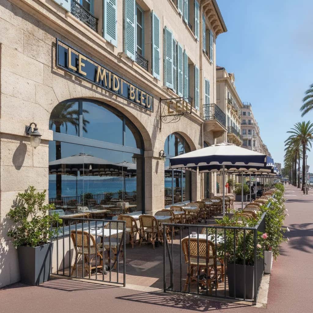 Restaurant 70m² à Nice : terrasse - extraction