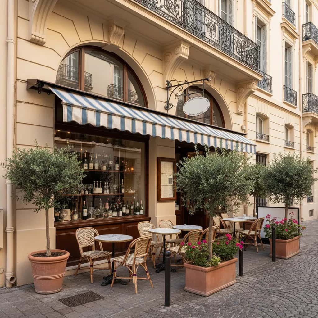 Restaurant à Nice : terrasse - licence IV