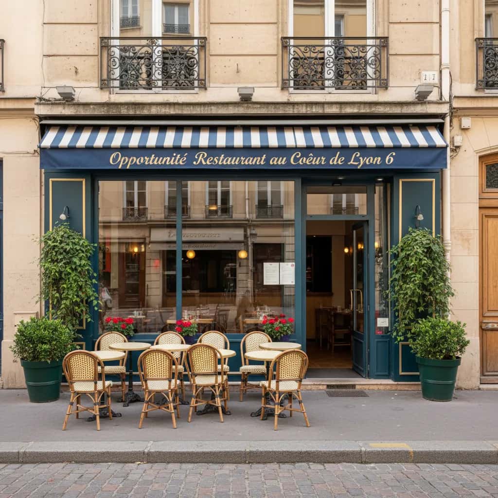 Restaurant 70m² à Lyon : terrasse - extraction