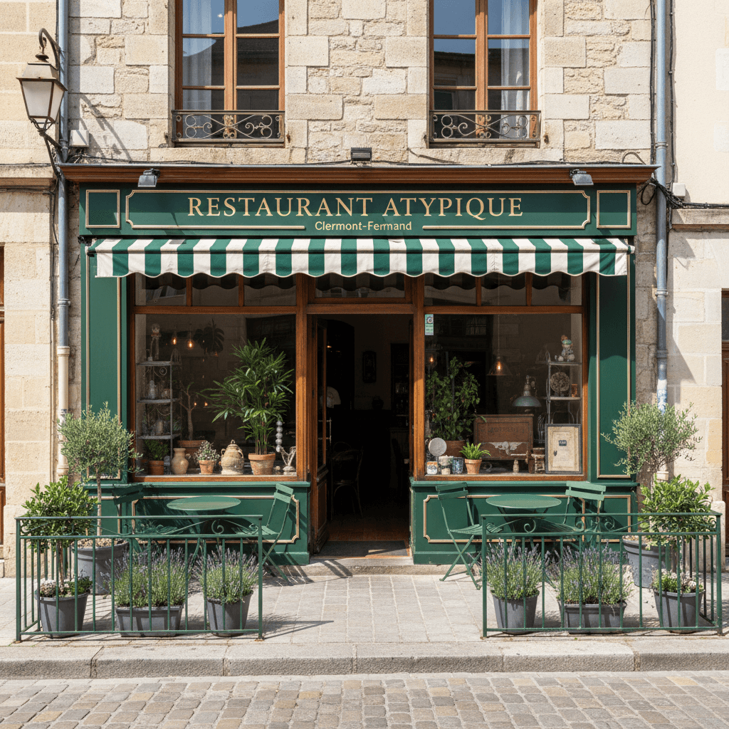Restaurant 210m² à Clermont-Ferrand : terrasse - licence IV