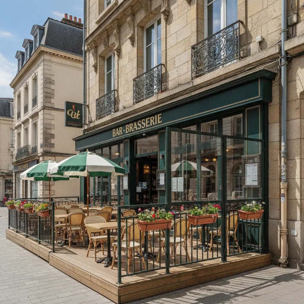 Bar-brasserie à Nantes : terrasse - licence IV