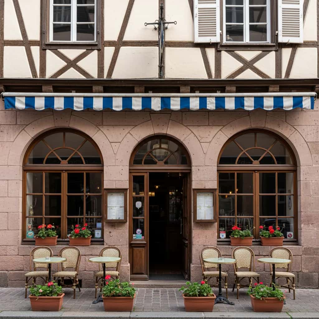 Restaurant 90m² à Strasbourg : terrasse - licence IV