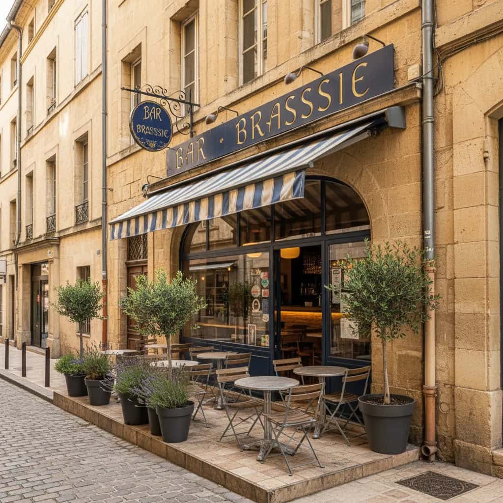 Bar-brasserie 94m² à Montpellier : terrasse - licence IV