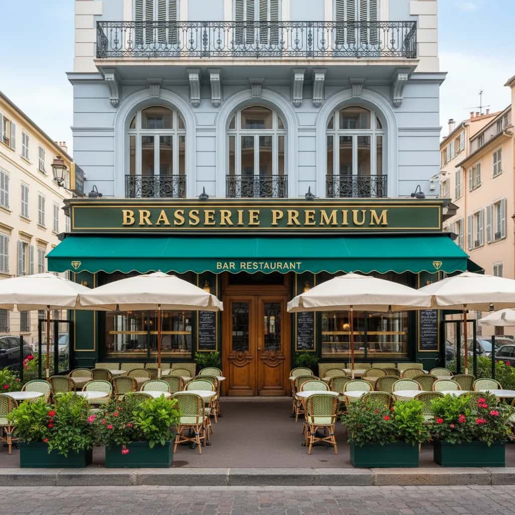 Bar-brasserie 187m² à Nice : terrasse - licence IV