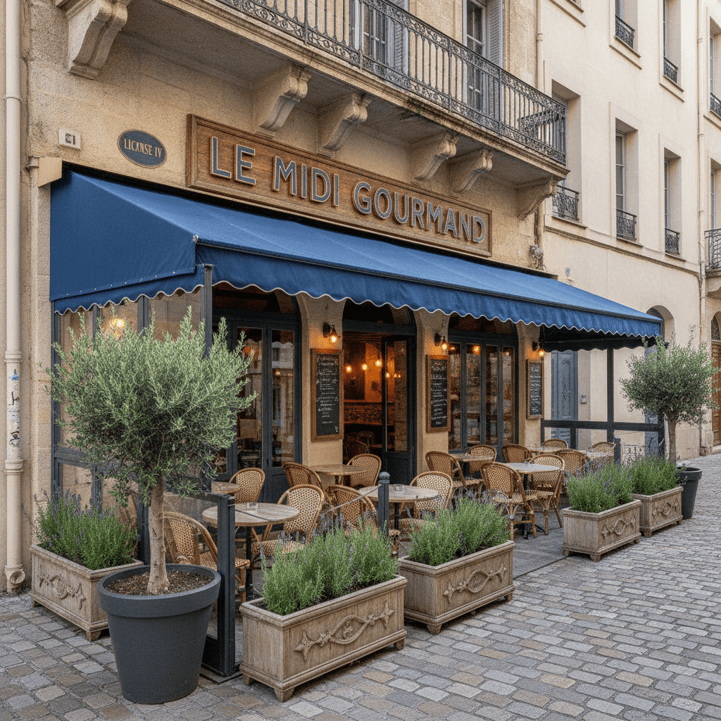 Restaurant 120m² à Marseille : terrasse - licence IV