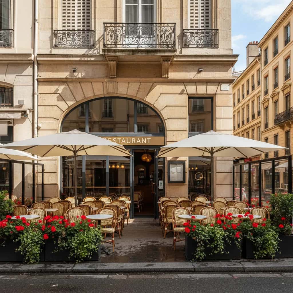 Restaurant 166m² à Lyon : terrasse - licence IV