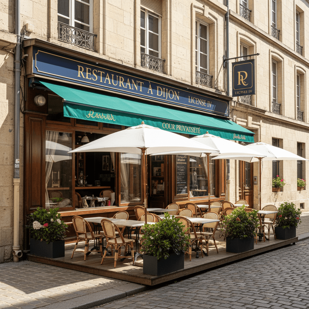 Restaurant à Dijon : terrasse - licence IV