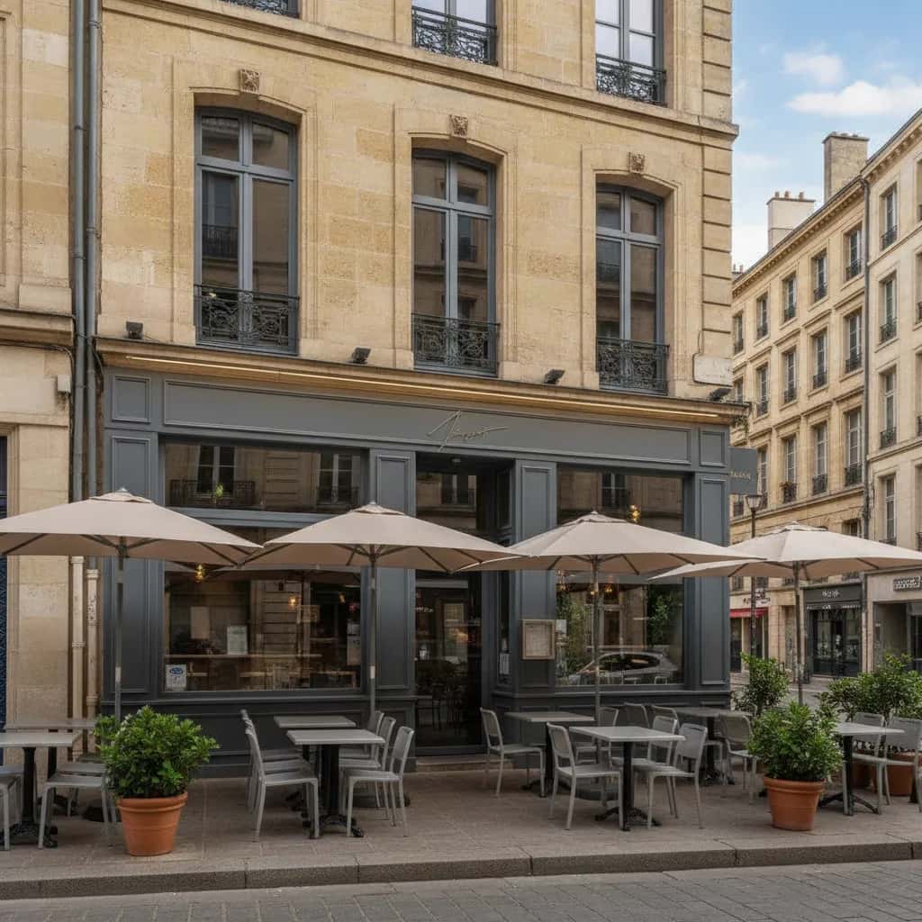 Fast-food 144m² à Bordeaux : terrasse - licence IV