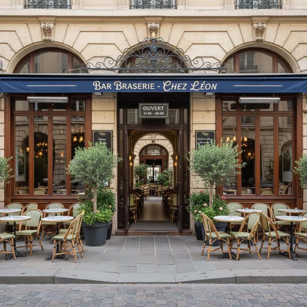 Bar-brasserie 150m² à Lyon : terrasse - licence IV