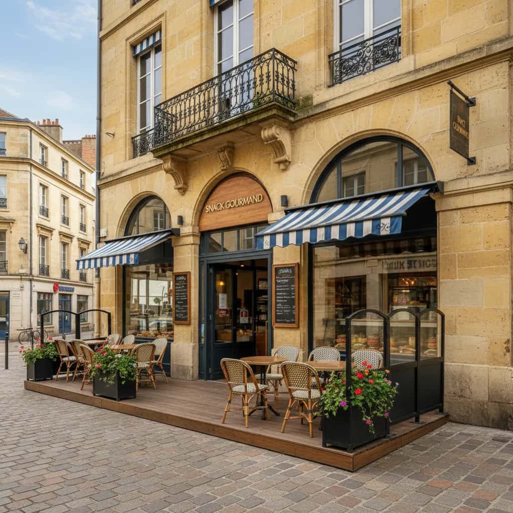 Snack 150m² à Bordeaux : climatisation - cuisine équipée