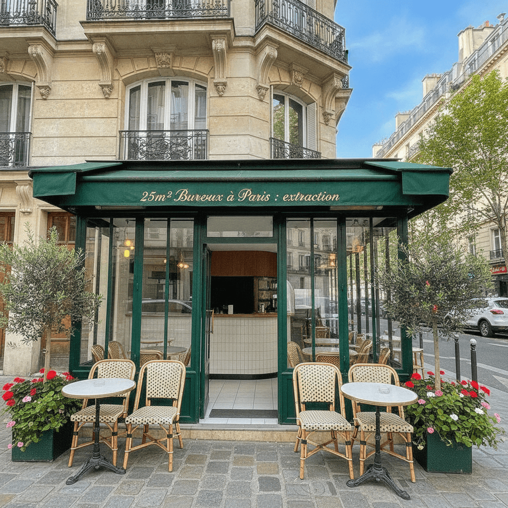 Location 25m² à Paris : extraction