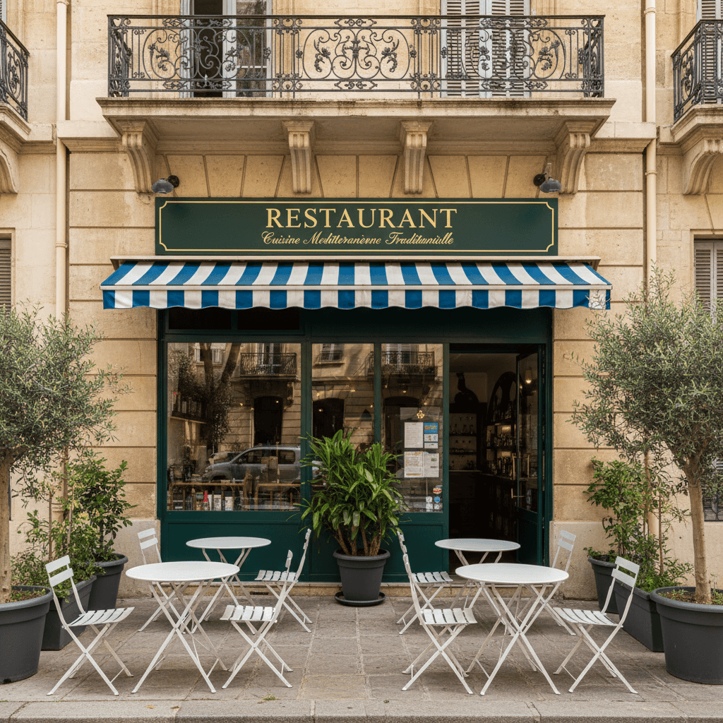 Restaurant 170m² à Marseille : terrasse - extraction